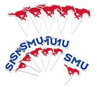 Desert Cactus Southern methodist University Cupcake Topper and Cake Toppers Set - SMU Mustangs 25 Pcs Party Supplies, Decorations and Favors