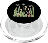 Desert Cactus Southwest Vintage Saguaro Cactus Floral Birds PopSockets PopGrip for MagSafe