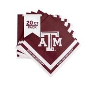 Desert Cactus Texas A&M University Disposable Napkins Aggies TAMU 20 Count 2 Ply 13 inch Square Party Celebration (Design A)
