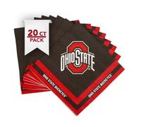 Desert Cactus The Ohio State University OSU Buckeyes 20 count Napkin (B2) | Officially Licensed 2 Ply 13 inch Square Napkins Party Table Decorations Supplies Tailgates Graduation Game Day Bed Party