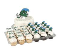Desert Cactus Tulane University Cupcake Topper and Cake Toppers Set - TU Green Wave 25 Pcs Party Supplies, Decorations and Favors