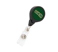 Desert Cactus University of Alabama at Birmingham Retractable Badge Holder Blazers UAB ID Reel with Ticket Clip for Lanyard, Work, School & Office Access Official Fan Gear (Design A)