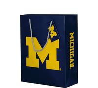 Desert Cactus University of Michigan Wolverines Gift Bag UM Party Bag (A) | Officially Licensed 10x12.5x4.25 inch with Tag Party Decorations Supplies Game Day Tailgate Graduation Bed Party