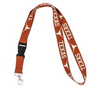 Desert Cactus University of Texas Lanyard Car UT Longhorns Keys ID Badge Holder Keychain Detachable Breakaway Snap Buckle, Multicolor, Orange - Longhorn