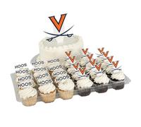 Desert Cactus University of Virginia Cupcake Topper and Cake Toppers Set - UVA Cavaliers 25 Pcs Party Supplies, Decorations and Favors