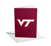 Desert Cactus Virginia Tech 5x7 Inch Greeting Card Hokies VT Single Folded Cardstock with Envelope Party Celebration (Design C - Congrats)