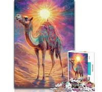 Desert Camel 1000 Piece Jigsaw Puzzles for Adults Gifts,for Educational Game Challenge Toy Unique Home Decor And Gifts (38x26cm)