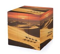 Desert Camel Caravans Magic Cube,The Original 3x3 Cube,Speed Cube Problem-Solving Brain Teaser,Easy Turning Sensory Puzzle Toy,Sensory Stress Relief Form Fidget Toys