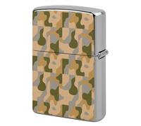Desert Camo Metal Lighter Case, Funny Lighter Cover Double-Side Print Vintage Cool Lighters Sleeve Lighters Accessories for Zippo Men Dad Husband Collect