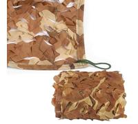 Desert Camo Net, Camouflage Net, 150D Oxford Camouflage Netting 2x4.5m 3x15m 4x9m 5x20m 7x10m Camo Netting, Hunting Shooting Camouflage Net for Military Decoration Camping Sunscreen Nets(2.5x8.5m)