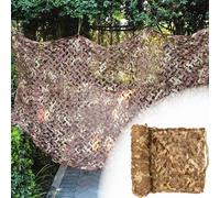 Desert Camouflage Netting for Garden Shade 9.8 ft x 42.7 ft/118.1 in x 511.8 in/3x13 m, Decorative Camo Netting Pergola Cover, Breathable 210D Oxford Mesh for Patio Privacy Balcony Decor Backyard