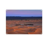 Desert Camping Print Metal Tin Signs Funny Metal Signs,Poster Plaque Sign Wall Hanging Decorations 12x8inch