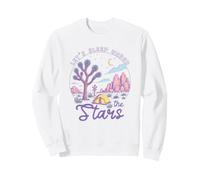 Desert Camping Sleep Stars Tent Joshua Tree Nature Trail Art Sweatshirt