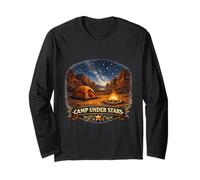 Desert Canyon Stargazer Campfire Adventure Long Sleeve T-Shirt