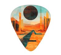 Desert Circuit Guitar picks in thin, medium, and thick sizes, 12-piece set, suitable for electric guitar and various instruments