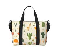 Desert creatures Printed Tote Travel Bag With Adjustable Shoulder Strap Suitable For Travel And Sports