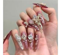 Desert Crown high-end light luxury nail art handmade fashion whitening + noble temperament wearable nail art(XS)