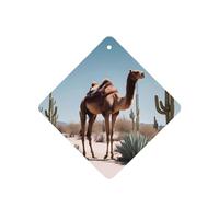 Desert cute camel Car air freshener, 4-pack, lightweight, hanging type, for car interior decoration.