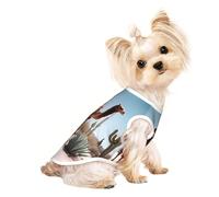 Desert cute camel Pet Breathable Sleeveless T-shirt M for Small Dogs and Cats, Soft, Comfortable, Stylish