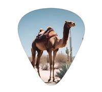 Desert cute camel Wear-resistant guitar picks for guitar, bass, electric guitar, ukulele, thin, medium, heavy, 12-piece guitar picks