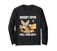 Desert Cutie Full-Time Duty Fennec Fox Lover Long Sleeve T-Shirt