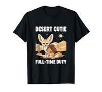 Desert Cutie Full-Time Duty Fennec Fox Lover T-Shirt