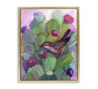 'Desert Day Dream Bird'| Floating Frame Canvas Art
