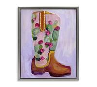 'Desert Day Dream Boots'| Floating Frame Canvas Art