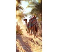 Desert Diamond Art Kits Adults - 5D Camel Diamond Painting Kit for Beginners, DIY Round Drill Crystal Arts Cross Stitch Kits Dimond Art for Home Decoration, Mothers Day Gifts for Women 40x80cm 0u-407