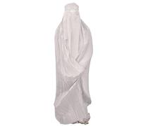 Desert Dress Authentic Afghan Ladies Burqa Burka Black Blue Red Brown White Jilbab Abaya Afghanistan Taliban Veil Niqab - Free Size Cool Kaftans (White)
