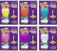 Desert Dress Musical Lotus Flower Candles - Birthday Cake Happy Birthday Surprise Gift Light Spinning Musical Candles X 1 (2 x Random Colours)