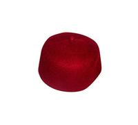 Desert Dress RED FEZ 100% Wool Turkish FEZ TARBUSH Exotic Ottoman WEAR Arabic Tarboosh Moroccan Hat Mens (Black)