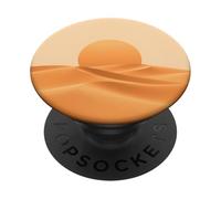 Desert Dunes Sunset Middle East Sahara Abstract Design PopSockets Adhesive PopGrip