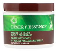 Desert Essence, Natural Tea Tree Oil Facial Cleansing Pads, 50 Pads
