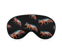 Desert Foxes Fashion Sleep Eye Mask Soft Covers for Sleeping with Adjustable Strap