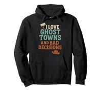 Desert Ghost Town Vintage Western Ruin Nostalgia Gift Pullover Hoodie