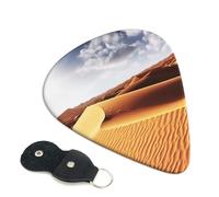 Desert Guitar Picks 6-Pack - Pick Set (0.46mm / 0.71mm / 0.96mm) Suitable For Guitar And Ukulele Playing