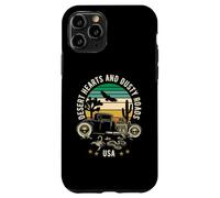 Desert Hearts and Dusty Roads USA Hotrod Retro Style Design Case for iPhone 11 Pro