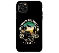 Desert Hearts and Dusty Roads USA Hotrod Retro Style Design Case for iPhone 11 Pro Max