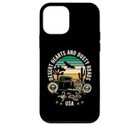 Desert Hearts and Dusty Roads USA Hotrod Retro Style Design Case for iPhone 12 mini