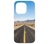 Desert Highway Long Straight Road Vast Landscape View Case for iPhone 15 Pro