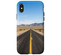 Desert Highway Long Straight Road Vast Landscape View Case for iPhone X/XS