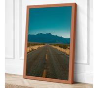 Desert Highway Modern Canvas Wall Art Print 36x24 Inch (91 x 61 cm)