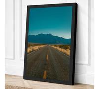 Desert Highway Modern Canvas Wall Art Print 36x24 Inch (91 x 61 cm)