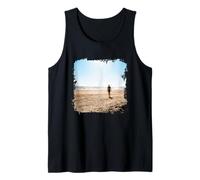 Desert Mirage Shadow Figure Hidden Presence Mystery Graphic Tank Top