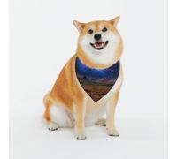 Desert Monument Valley Landscape Print Classic Prints & Washable Scarves For Stylish Dogs And Cats Personalized Dog Bandanas - Stylish Pet Scarf For Medium To Large Dogs