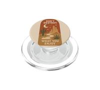 Desert Nature Conservation Cactus Moon Landscape Humor PopSockets PopGrip for MagSafe