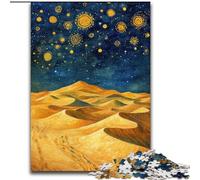Desert Night Sky 1000 Piece Jigsaw Puzzle for Adults Teens, Challenging Game Toys Every Piece Is Unique - Challenging Family Fun Game (50x75cm)