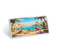 Desert Oasis Stainless Steel Name Plate with Pin,Durable Personalized Name Tags,Name Badge for Business Work Lable Sign 1.4 * 2.8 in