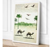 Desert Passage Minimalist Canvas Wall Art Print 24x16 Inch